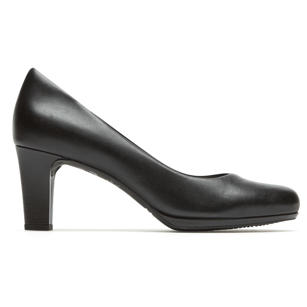 Rockport Women's Total Motion Leah Pumps - Black - USA (2813OYBTS)